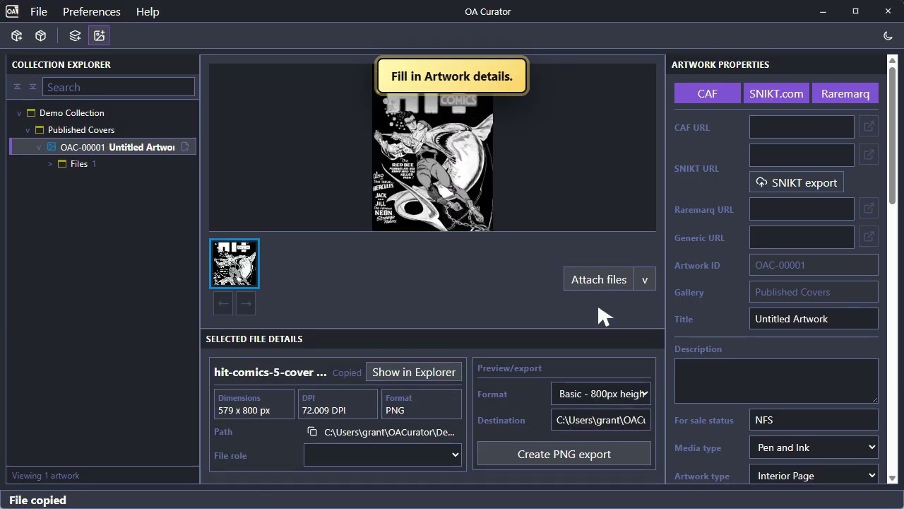 OA Curator demo video preview